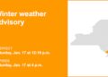 Winter weather advisory in place for Northern Westchester and Rockland County until early Saturday evening
