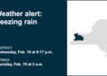 Brace for freezing rain in Western NY, Finger Lakes until 2 a.m. Thursday