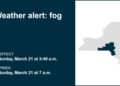 Update: Weather alert issued for fog in Southern Tier, Hudson Valley until Saturday morning