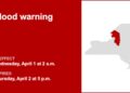 Flood warning issued for North Country, Mohawk Valley for Wednesday and Thursday — minor flooding is taking place
