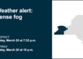 Prepare for dense fog in Western NY, Finger Lakes Friday night