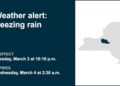 Weather alert announced for freezing rain in Onondaga and Madison counties until 2 a.m. Wednesday