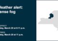 Be ready for dense fog in Central NY, North Country Friday night