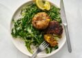 Lemony lamb chickpea patties