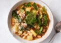 Sausage, beans and greens soup