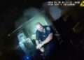 Fiery explosion at New York City home sends police officers flying