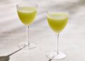 Snap pea gimlet