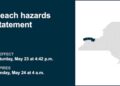 Beach hazards statement active for Western NY, Finger Lakes until early Sunday morning