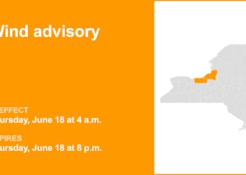 Wind advisory affecting Finger Lakes, Central NY Thursday