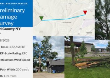 Weather Service confirms 2 tornadoes in Upstate NY on Thursday, including one in Central NY