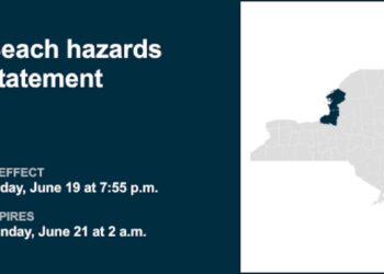Beach hazards statement affecting Oswego and Jefferson counties until 2 a.m. Sunday