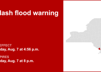 Flash flood warning active for Rockland County until Friday evening due to thunderstorms