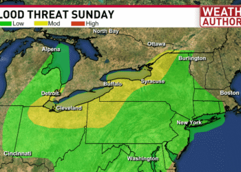 Summer heat Saturday, stormy Sunday with the risk for flash flooding
