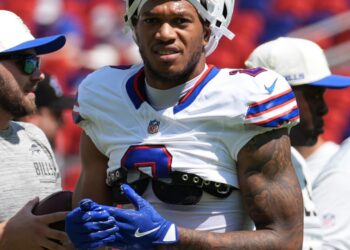 Bills vs. Panthers injury update: WR DJ Moore being looked at on sideline