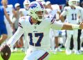 Bills’ Josh Allen extends play, scores first touchdown at new Highmark Stadium