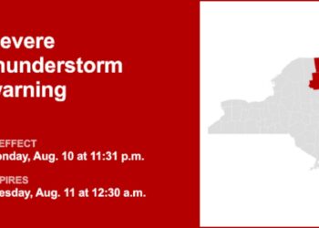 Update: Damaging winds foreseen with thunderstorms in Clinton and Essex counties Monday — gusts as high as 60 mph