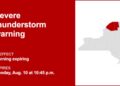 Update: Franklin and St. Lawrence counties severe thunderstorm warning set to expire at 10:45 p.m.