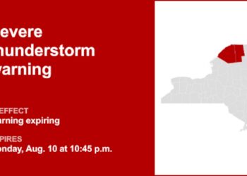 Update: Franklin and St. Lawrence counties severe thunderstorm warning set to expire at 10:45 p.m.