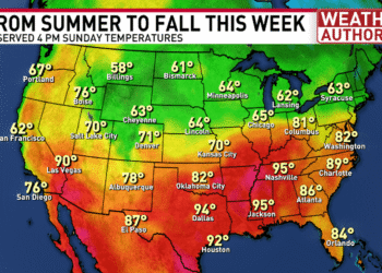 The week ahead features a new season and a new weather pattern
