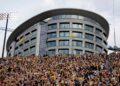 Caitlin Clark takes part in Iowa’s Hawkeye Wave with kids